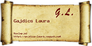 Gajdics Laura névjegykártya